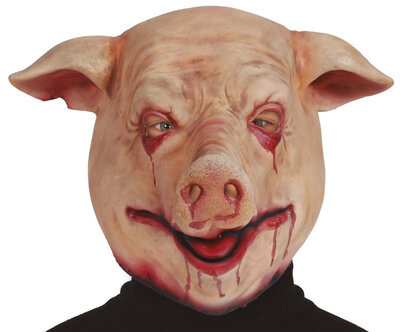 Latexová maska prase, Saw