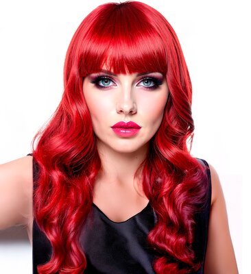 Červená paruka Michelle