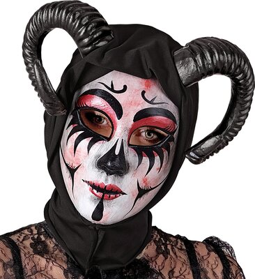 Dámská čertovská maska s kapucí dell'arte