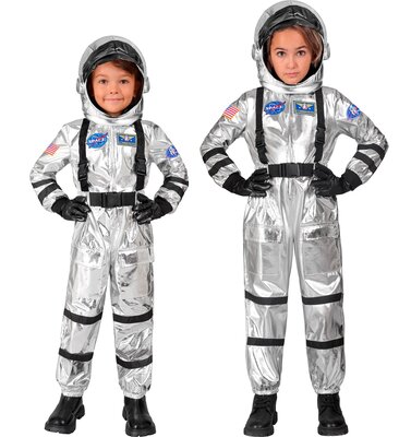 Dětský kostým astronaut, stříbrný