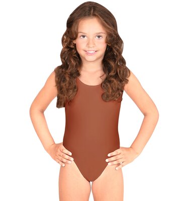 Dívčí hnědé body bez rukávů