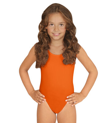 Dívčí oranžové body bez rukávů