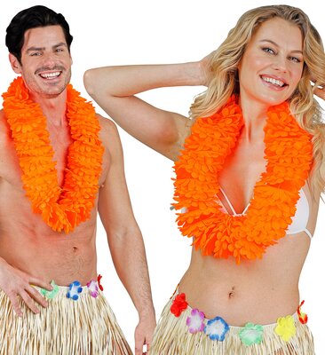 Oranžový havajský věnec