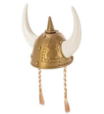 Vikingská helma s copánky