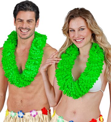 Zelený havajský věnec Lei