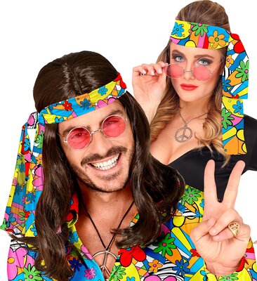 Hippie čelenka 60. léta, květiny