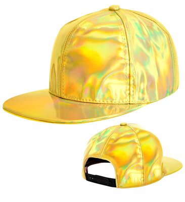 Zlatá metalická kšiltovka