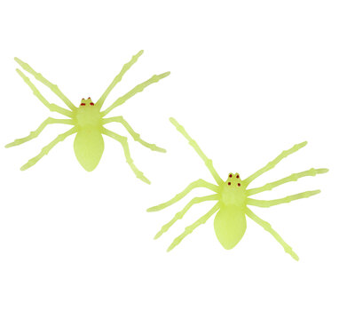 Dekorace pavouci svítící ve tmě 2 ks