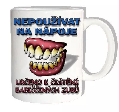 Nepoužívat na nápoje - hrníček