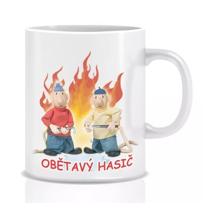 Obětavý hasič - Hrnek Pat a Mat