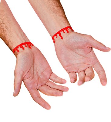 Sada náramků kapající krev