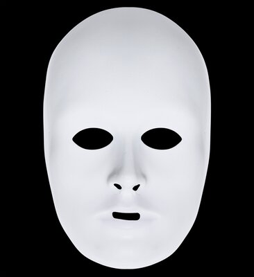 Univerzální obličejová maska malovatelná