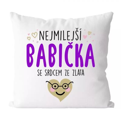 Nejmilejší babička - polštářek