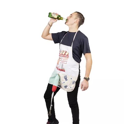 Pivo dělá hezká těla - Zástěra s Otvírákem