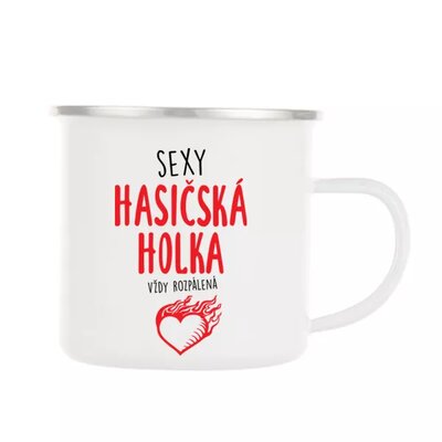 Sexy hasičská holka - plecháček