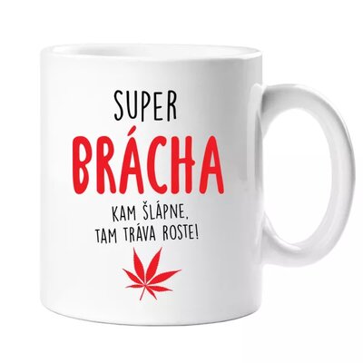 Super brácha - hrnek 2 barvy