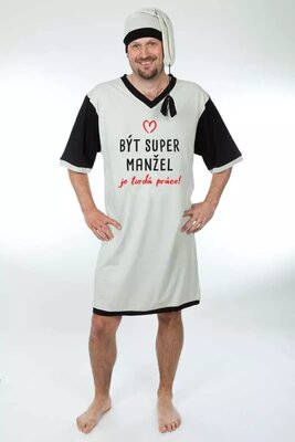 Být super manžel - Vtipná pánská noční košile Gentleman