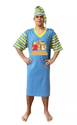 Kuchaři - Noční košile modro žlutá