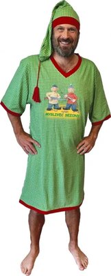 Pánská zelená myslivecká noční košile "Myslivec sezóny"