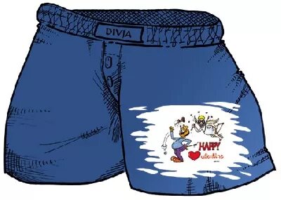 Trenýrky- Valentýn