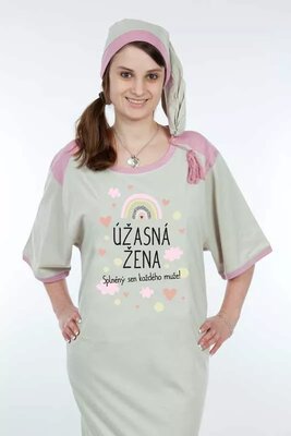 Úžasná žena - Vtipná dámská noční košile Lady