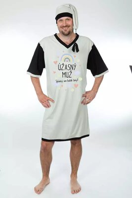 Úžasný muž - Vtipná pánská noční košile Gentleman