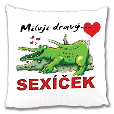 Polštářek - miluji dravý sexíček