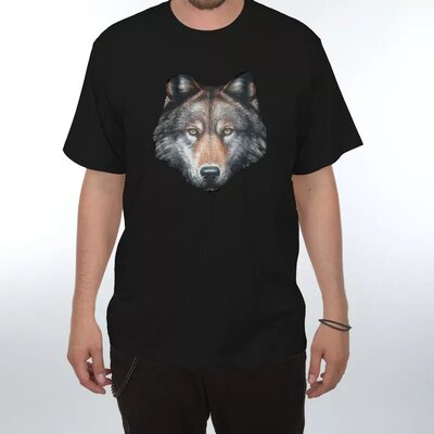 Tričko s potiskem vlka