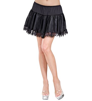Dámská černá spodnička s krajkou