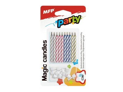 Dortové svíčky MFP Magic 10ks, 6cm