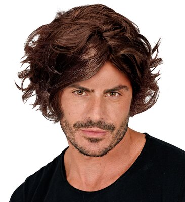 Pánská paruka, hnědá