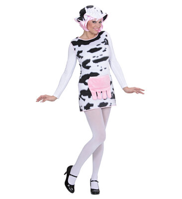 Dámský kostým Kráva (šaty, klobouk)