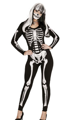 Dámský overal kostlivka