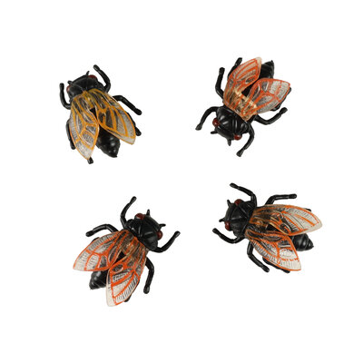 Dekorace Halloween mouchy 4 ks