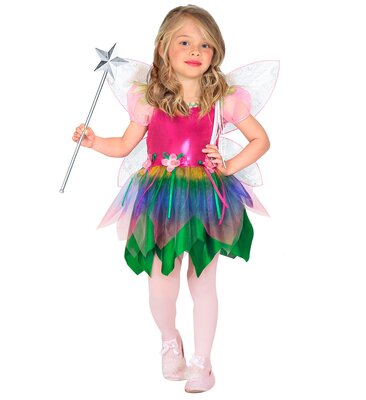 Duhová víla (šaty, křídla)