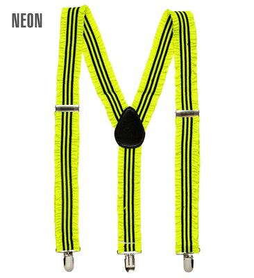 Kšandy se zvlněním, neonově žlutá