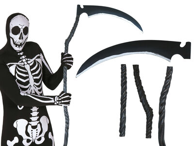 Luxusní skládací kosa smrtky, 132cm