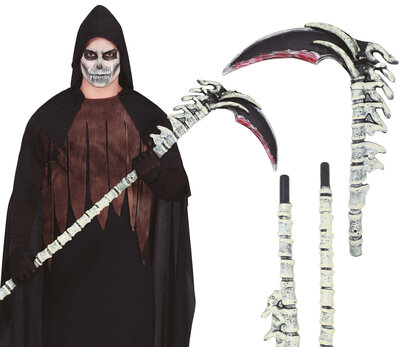 Luxusní skládací kosa z kostí 150cm