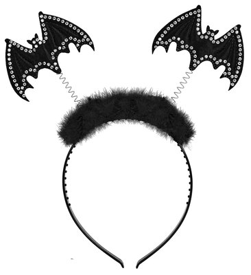 Čelenka s netopýry, černá