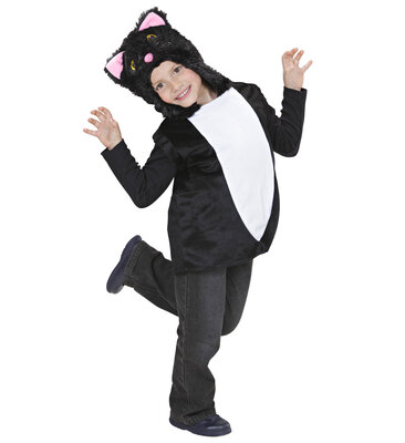 Dětský kostým kočička (vesta s kapucí)