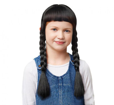 Dívčí paruka Wednesday s copy