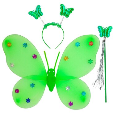 Dívčí sada motýl, zelená