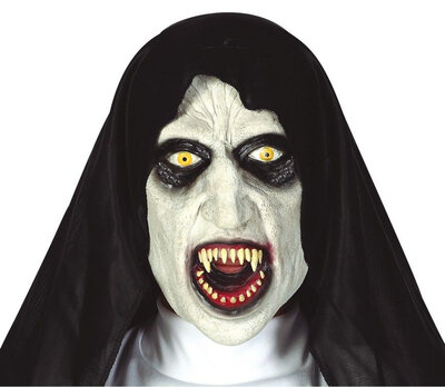 Latexová maska hororová jeptiška