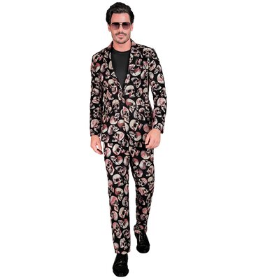 Pánský oblek, motiv lebky