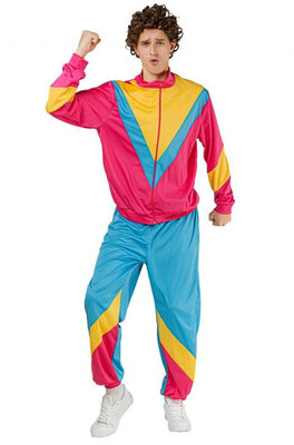 Unisex barevná retro šusťákovka 80' léta