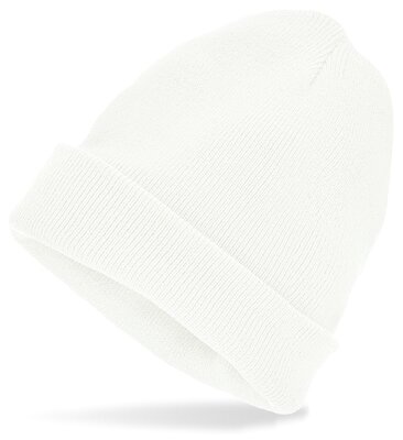 Unisex čepice Beanie, bílá