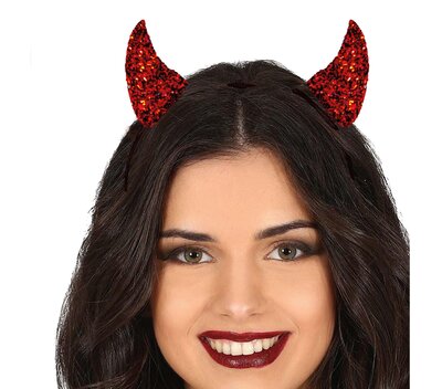 Čertí rohy se třpytkami