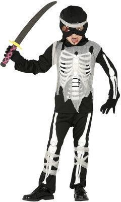 Chlapecký kostým ninja kostlivec
