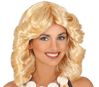 Dámská blond paruka 70. léta