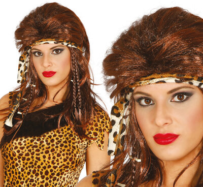 Dámská pravěká paruka s čelenkou